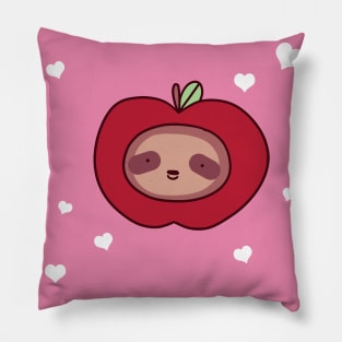 I Love You - Sloth Apple Face Pillow