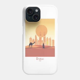 Sunset Silhouettes of Dubai Phone Case