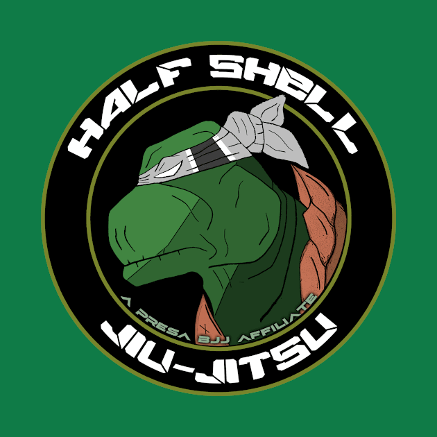 Half Shell BJJ - White by HalfShellTees