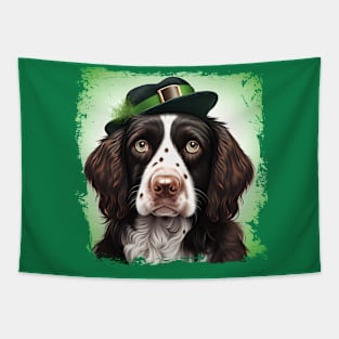 Dog Thinking About St. Patrick's Day Tapestry