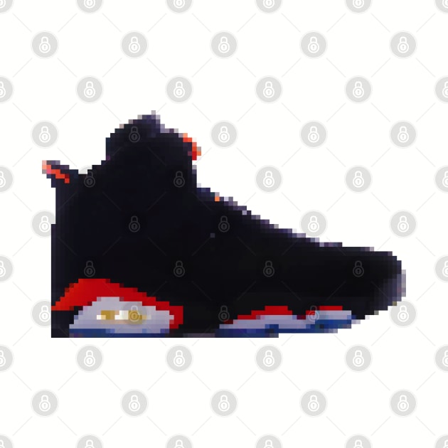 AIR JORDAN VI RETRO PIXELATED ART SHOE COLLECTION by Buff Geeks Art