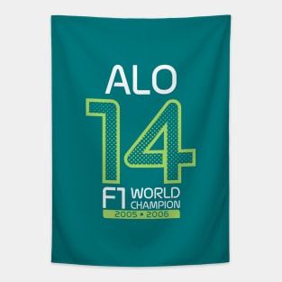 ALO 14 Logo Design - Lime Halftone Tapestry