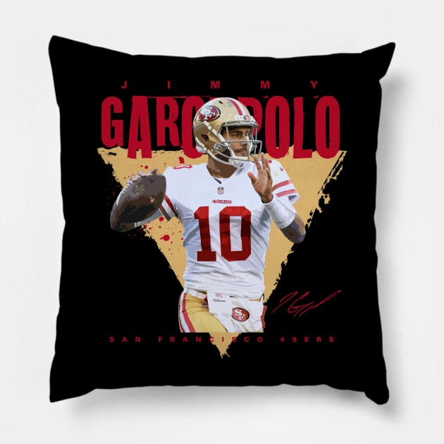 Jimmy Garoppolo Pillow by Juantamad