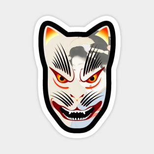 Kitsune fox mask Magnet