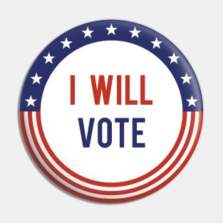 I Will Vote Pin