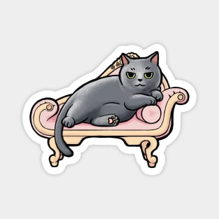 Chonk Lounge Cat Magnet