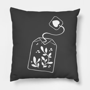 Tea Lover - White Pillow