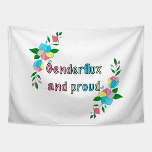 Genderflux and proud floral design Tapestry