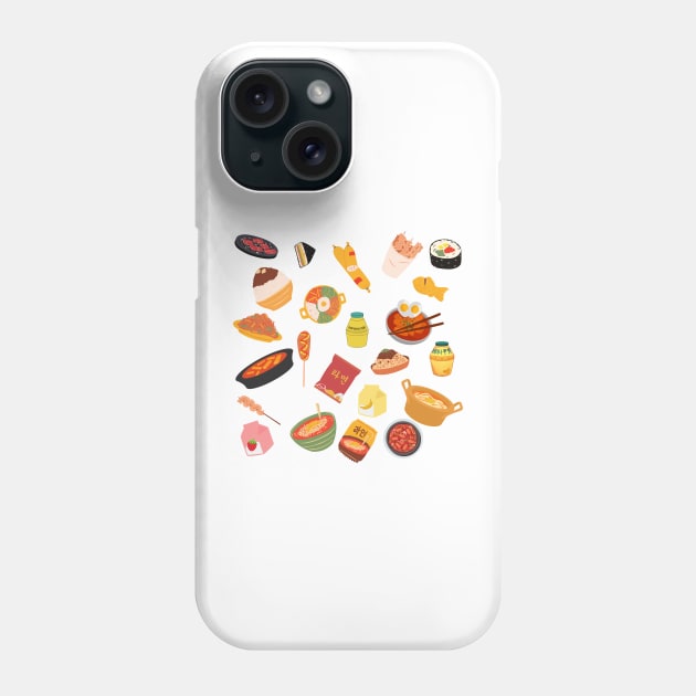 Korean foods Phone Case by Smuchie