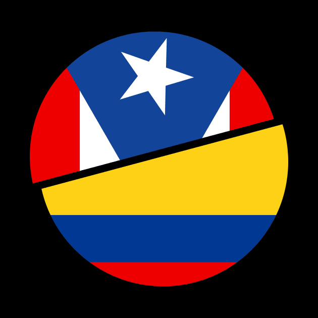 Puerto Rican and Colombian Pride - Colombia Puerto Rico by PuertoRicoShirts