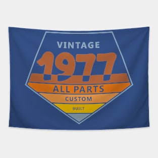 43rd Birthday T-Shirt - Vintage 1977 Tapestry