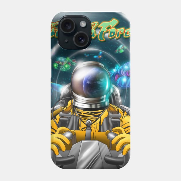 Galaga Force Phone Case by Pigeon585