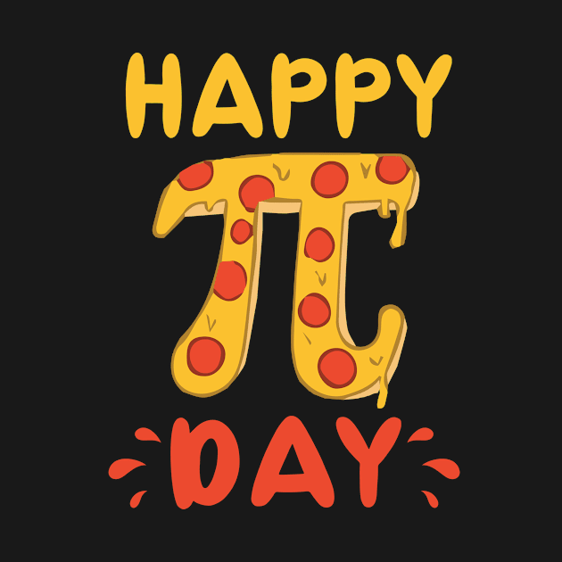 Happy Pi Day, Pie Day Pizza-Mathematics Pi Symbol by Fabvity