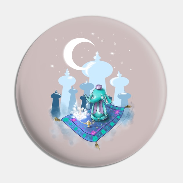 Elephant Tiffan Aladdin Pin by Elephant Tiffan 