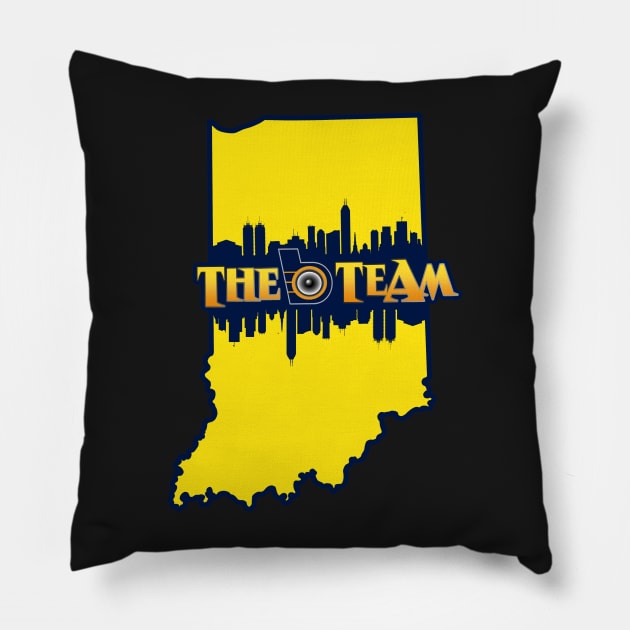 Indiana B-Team Pillow by AnalogJunkieStudio