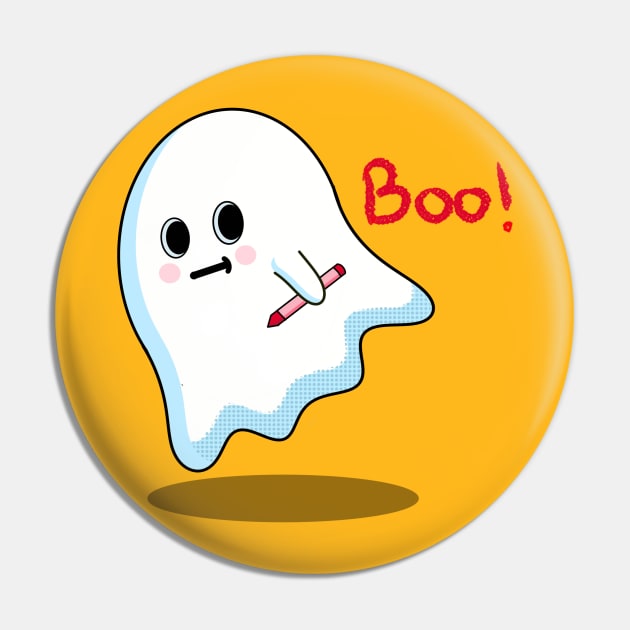 Boo ghost Pin by AlondraHanley