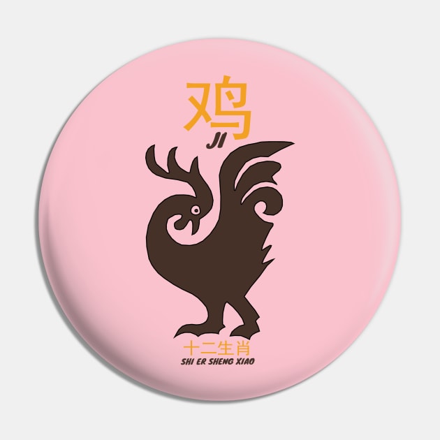 Ji Chinese Horoscope Sign Pin by KewaleeTee