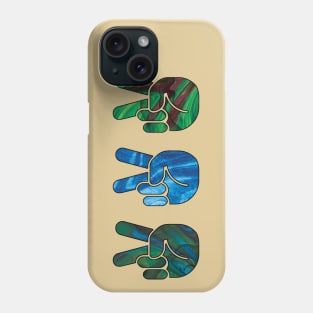 peace hands Phone Case