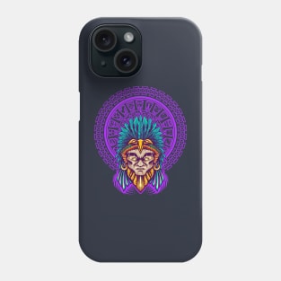 Aztec Warrior Shamanic Phone Case