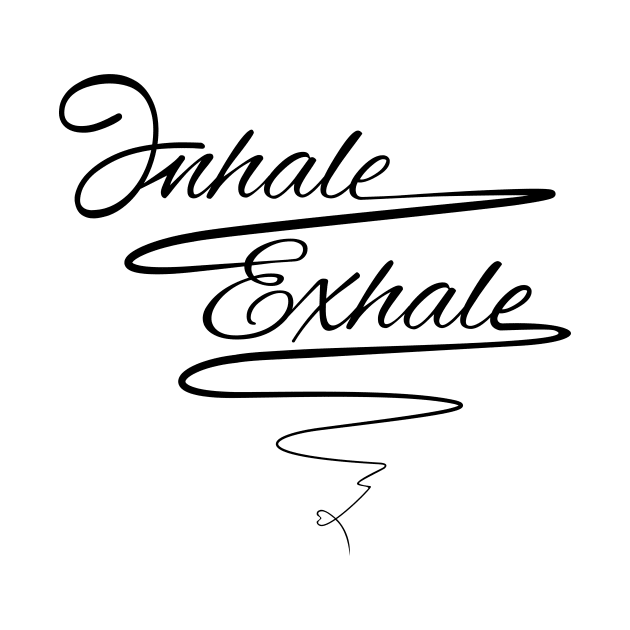 Love Yoga - inhale exhale - Zen T-shirt by KazSells