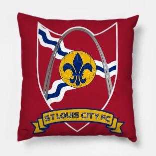 St. Louis FC White Border Pillow