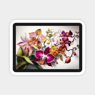 Oriental Orchids Magnet