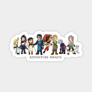 Octopath Traveler Chibi Characters Magnet