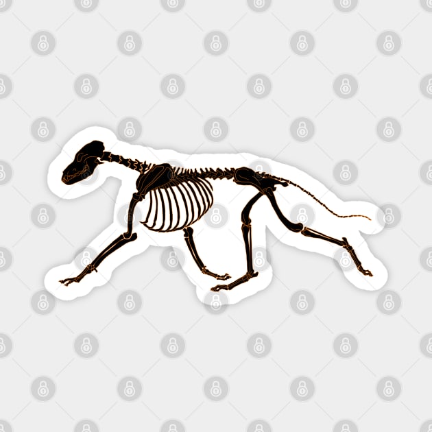 Halloween Design - Dog Skeleton Magnet by Earthy Fauna & Flora