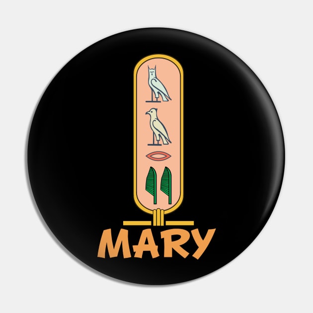 MARY-American names in hieroglyphic letters,  a Khartouch Pin by egygraphics