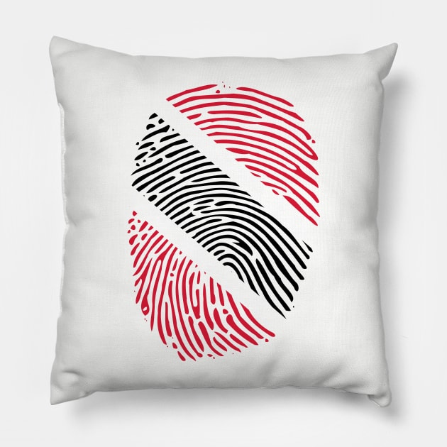 TRINIDAD FINGER PRINT - CARNIVAL CARIBANA TRINI PARTY DJ Pillow by FETERS & LIMERS