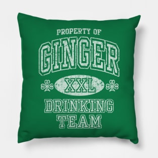 Ginger Drinking Team St Patricks Day Pillow