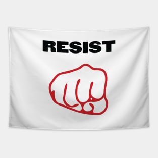 #Resist Protestor Fist Tapestry