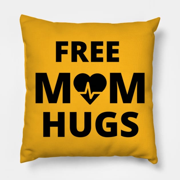 Free Mom Hugs Pillow by Artistic Design