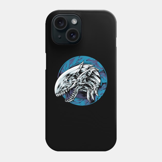 Blue eyes white dragon Phone Case by midthos