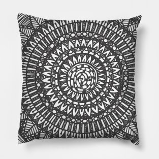 Zentangle mandala Pillow