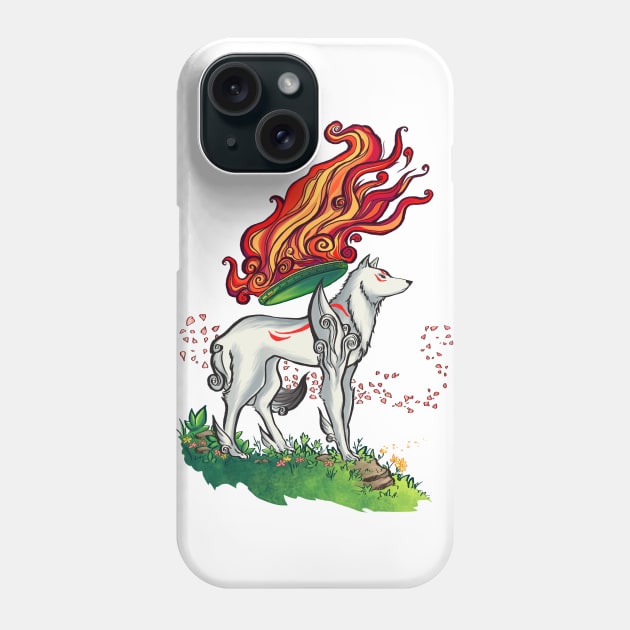 Okami Phone Case by KatIvyArt