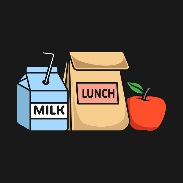 Lunch Milk Apple by maxcode