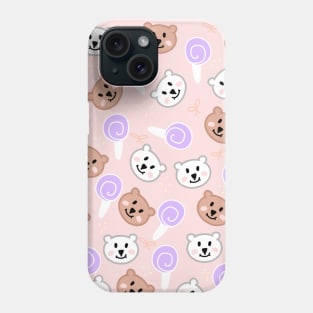 I love bear cut bear candy Phone Case