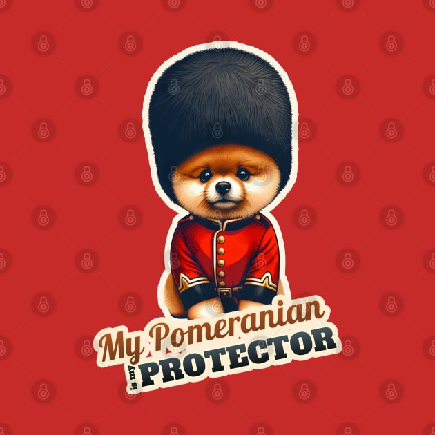 Pomeranian Queen's guard by k9-tee