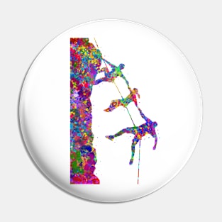 Climber friendship Pin