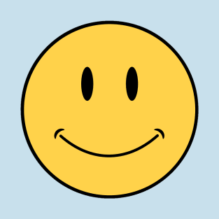 classic acid house smiley face emoji dimples T-Shirt