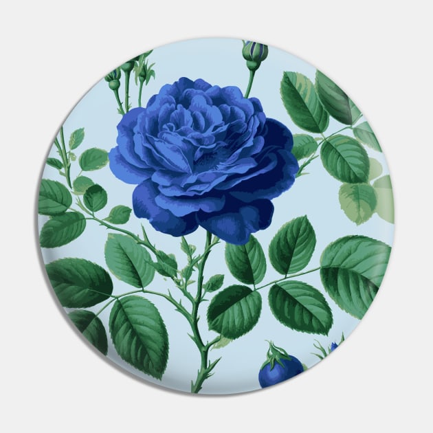 Blue rose Pin by byb