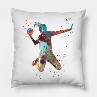 Girl handball Pillow