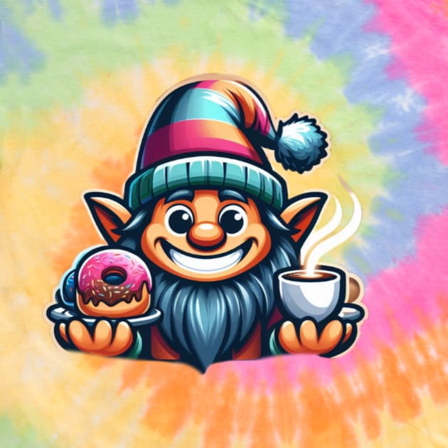 Donut and Coffee Gnome by Donut Duster Designs