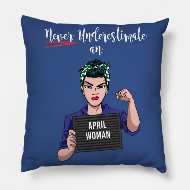 April Woman Pillow by Surta Comigo