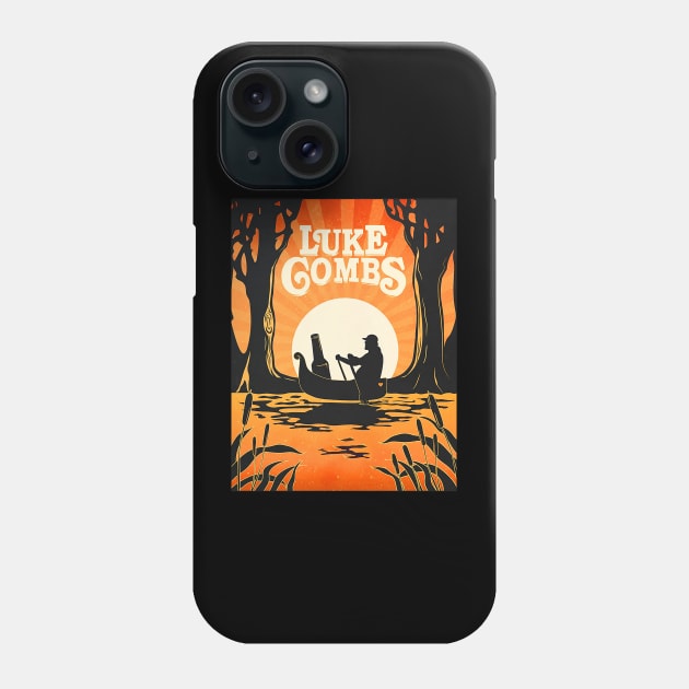 Vintage luke combs sunset Phone Case by PATTERNCOLORFUL