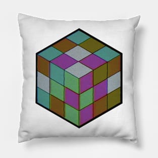 Retro VHS Rubik's Cube Pillow