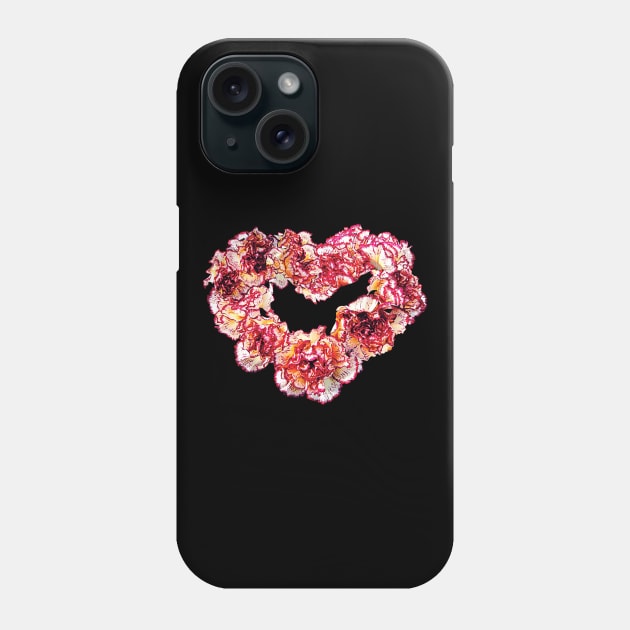 Carnations - Carnation Heart Phone Case by SusanSavad