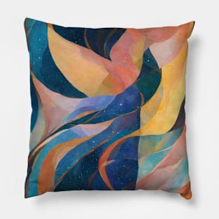 Chromatic Botanic Abstraction #2 Pillow