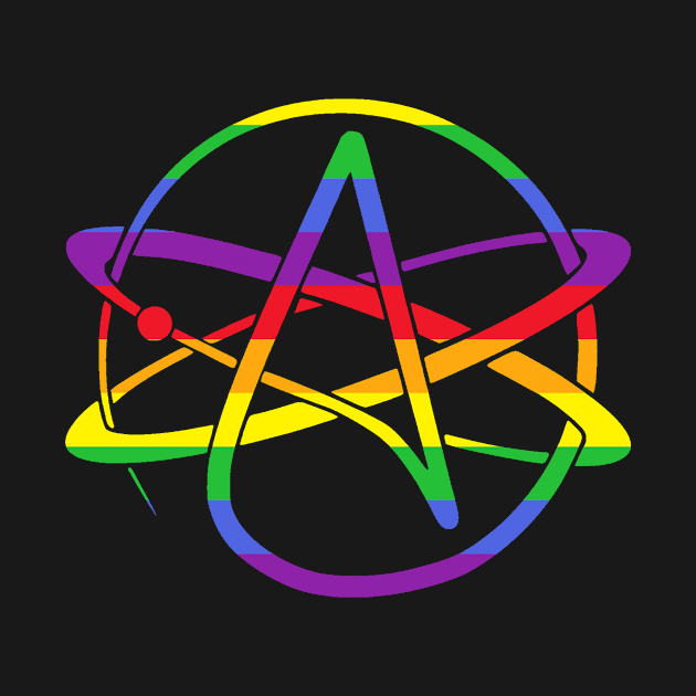 Atheist Atom Gay Pride by Mellowdellow